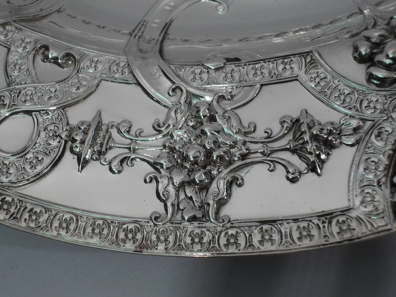 Fabulous Renaissance Sterling Silver Plates by Tiffany - Set of 12 BI774 4