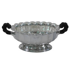 Classical Silver Centerpiece Bowl by German Silversmith Wilhelm Binder 1