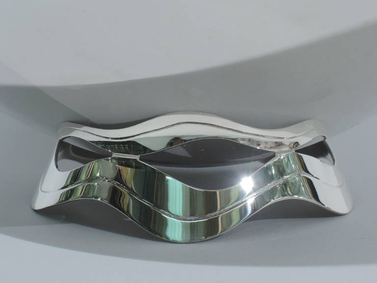 Tiffany Ribbon Bowl - Midcentury Modern - American Sterling Silver 2