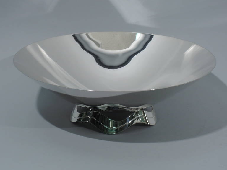 20th Century Tiffany Ribbon Bowl - Midcentury Modern - American Sterling Silver