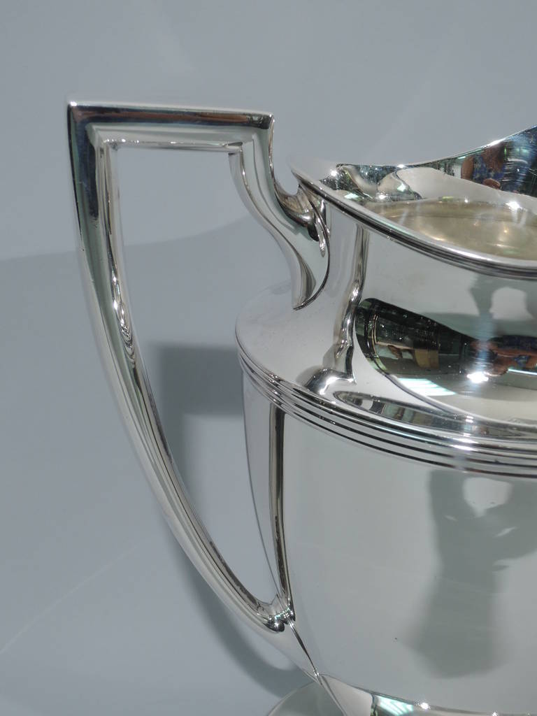 American Art Deco Sterling Silver Water Pitcher by Tiffany C 1911 In Excellent Condition In New York, NY