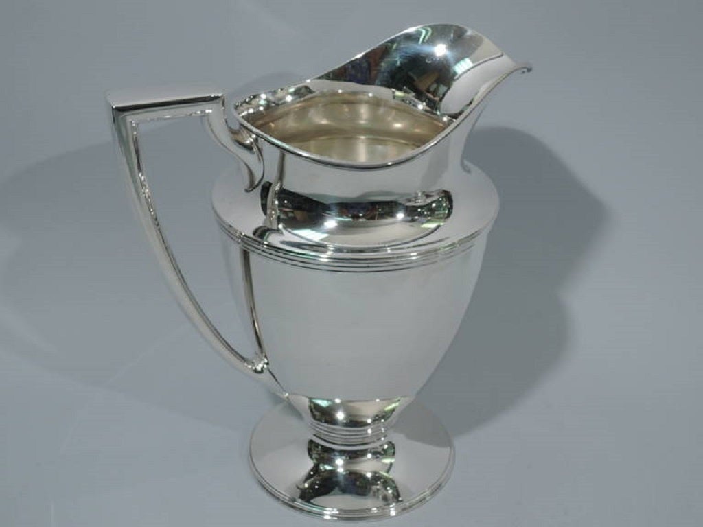 American Art Deco Sterling Silver Water Pitcher by Tiffany C 1911 2