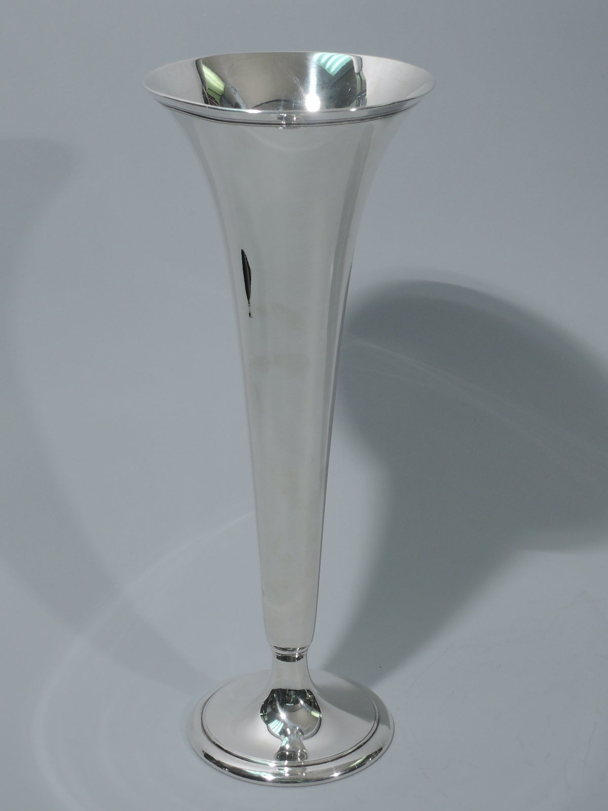 American Tiffany Sterling Silver Trumpet Vase C 1913