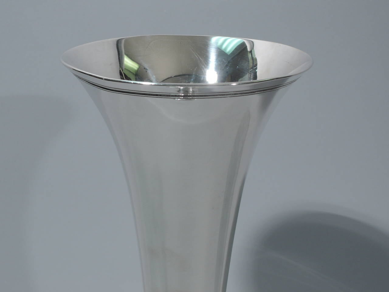 Early 20th Century Tiffany Sterling Silver Trumpet Vase C 1913