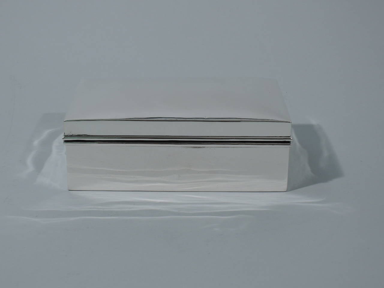 Chic & Modern Desk Box by Walker & Hall - English Sterling Silver 1928