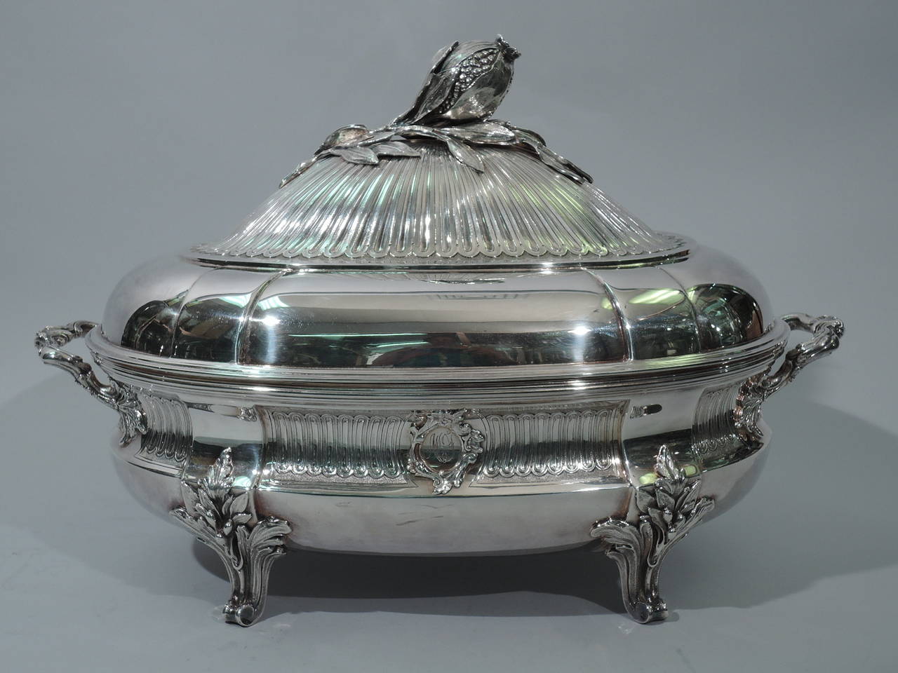 20th Century Christofle Covered Soup Tureen on Stand, French Silver
