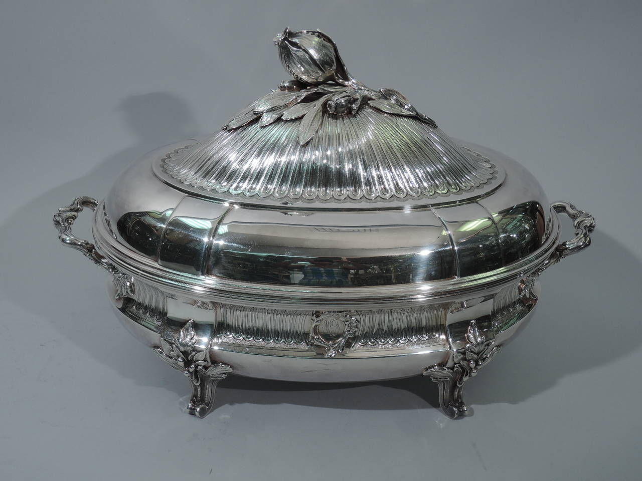 Christofle Covered Soup Tureen on Stand, French Silver 1