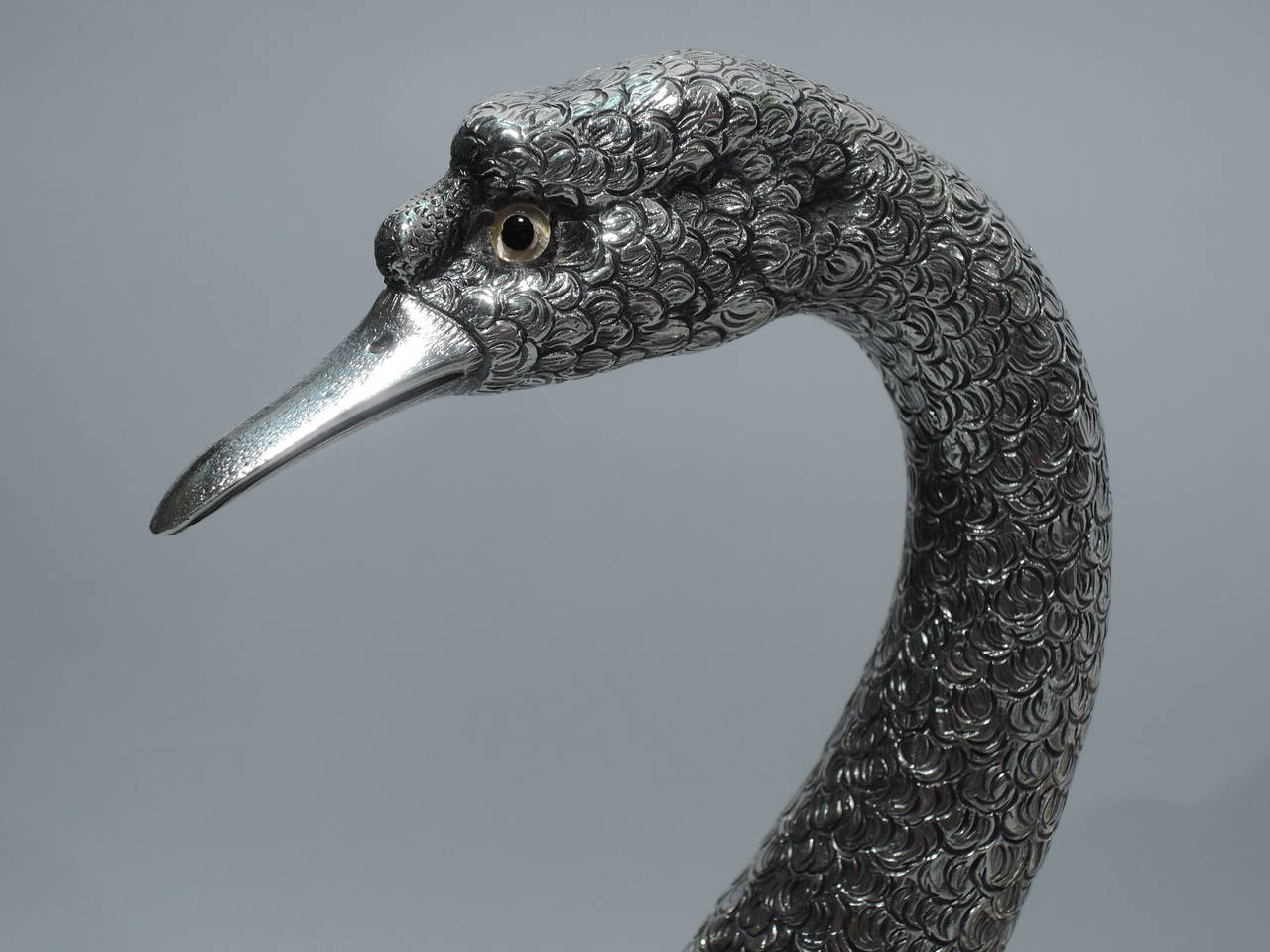 Buccellati Bird, Large Sterling Silver Swan Centerpiece In Excellent Condition In New York, NY