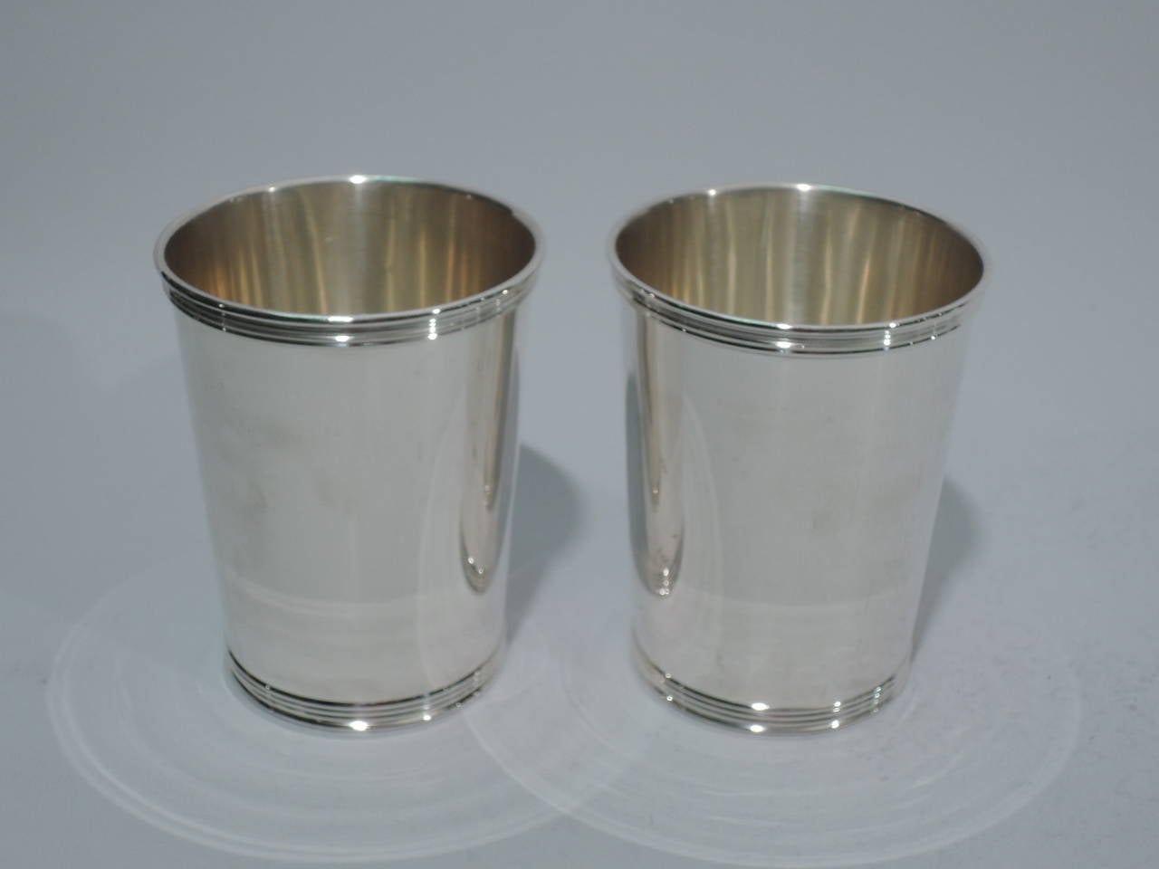 American Sterling Silver Mint Julep Cups C 1950  BL360 In Excellent Condition In New York, NY