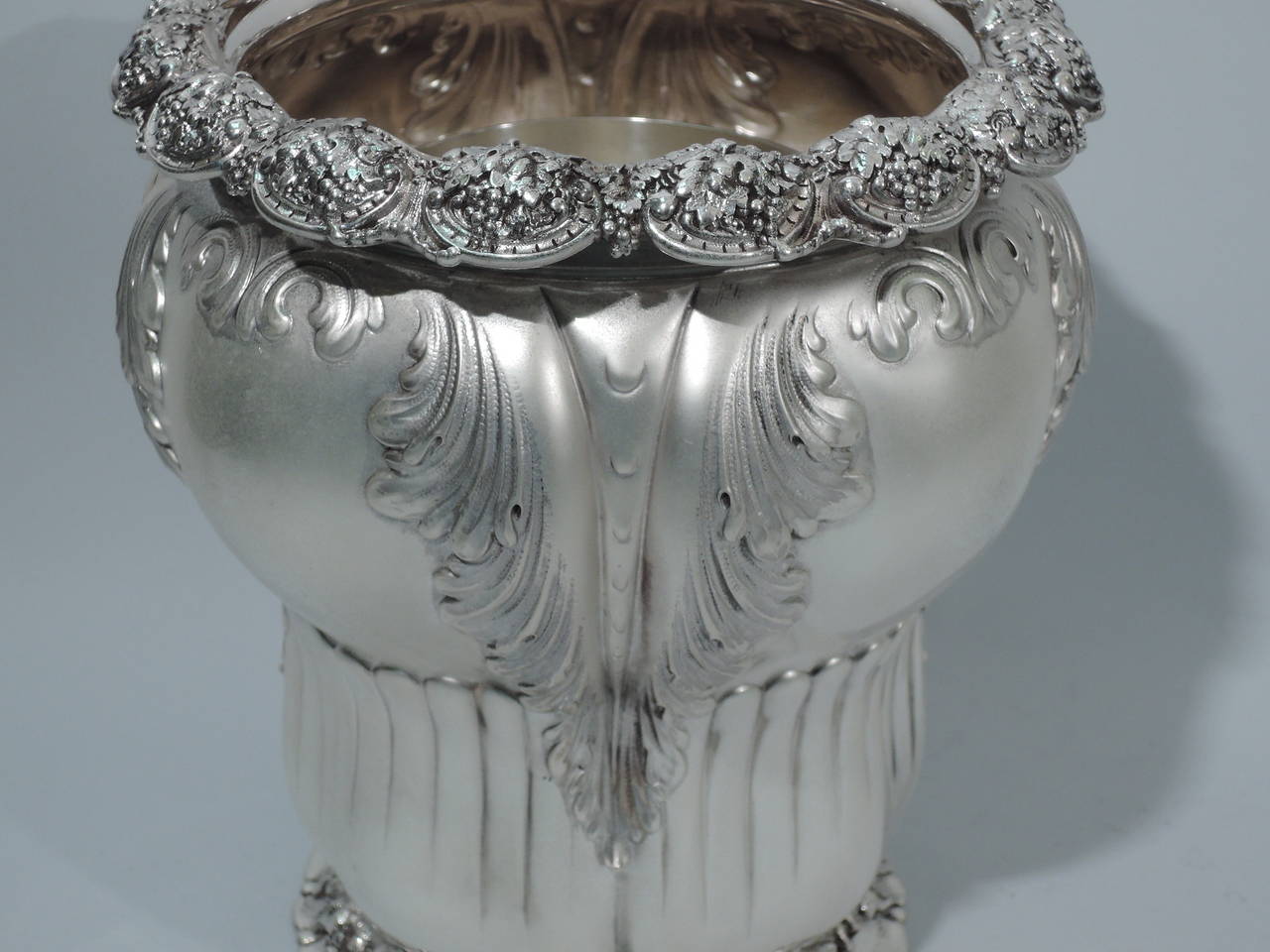 Gilded Age Silver Wine Cooler by Tiffany, circa 1886 3
