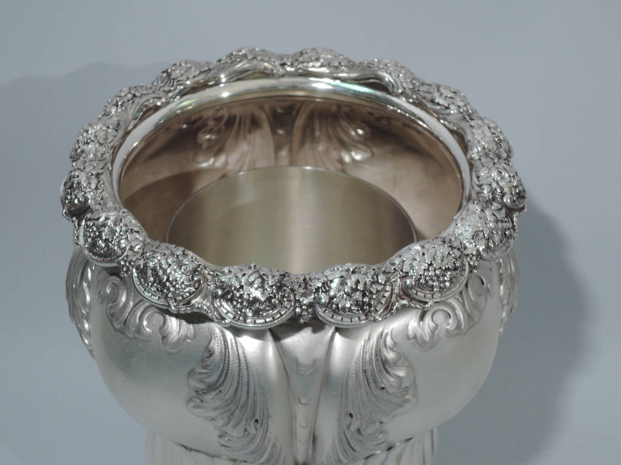 Gilded Age Silver Wine Cooler by Tiffany, circa 1886 2