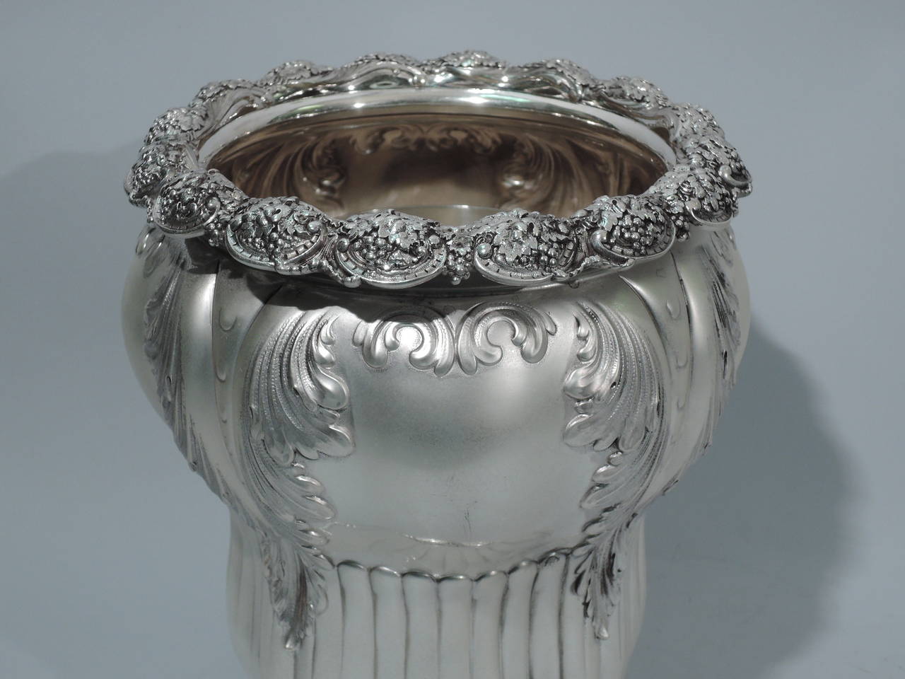 Gilded Age Silver Wine Cooler by Tiffany, circa 1886 1