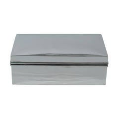 Antique Chic 
Modern Desk Box by Walker 
Hall - English Sterling Silver 1928