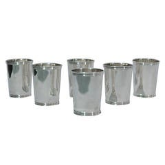 American Sterling Silver Mint Julep Cups C 1950  BL360