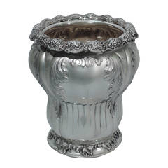 Gilded Age Silver Wine Cooler by Tiffany, circa 1886