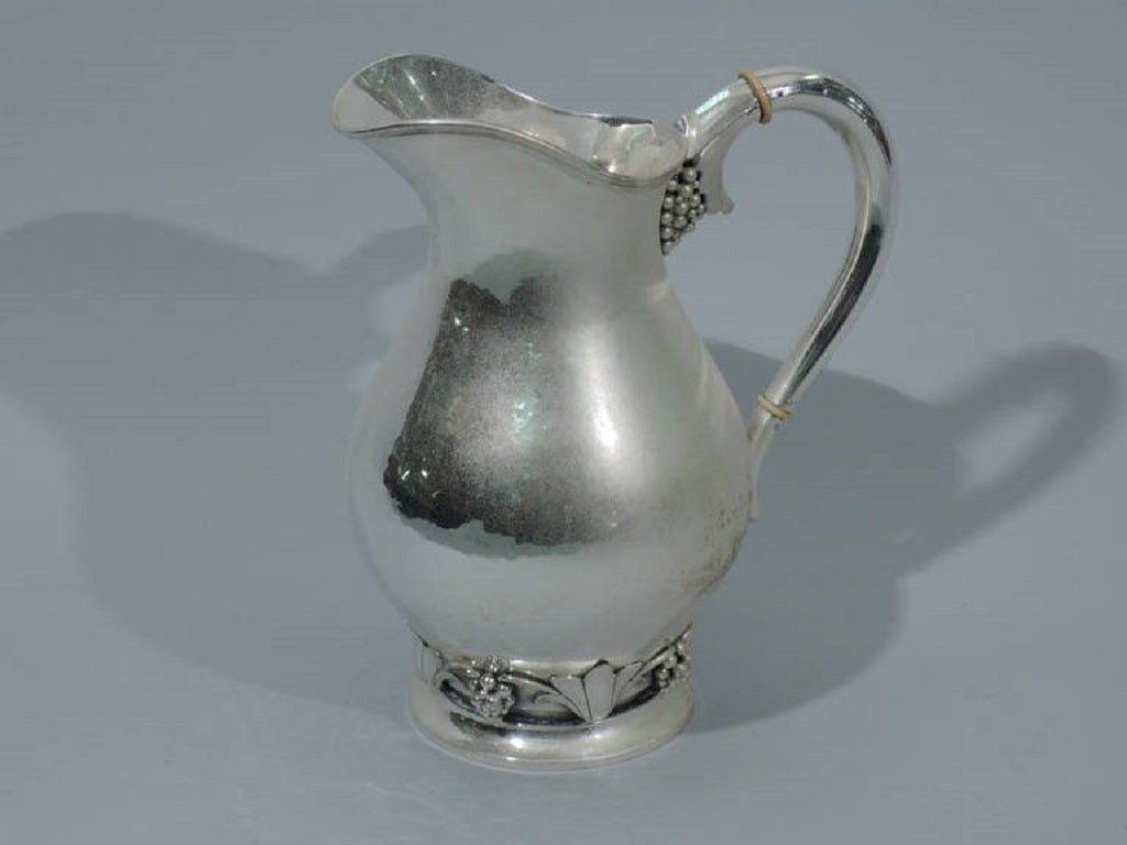 Mid-20th Century Midcentury Water Pitcher - Jensen Style - Scandinavian - Danish Sterling Silver