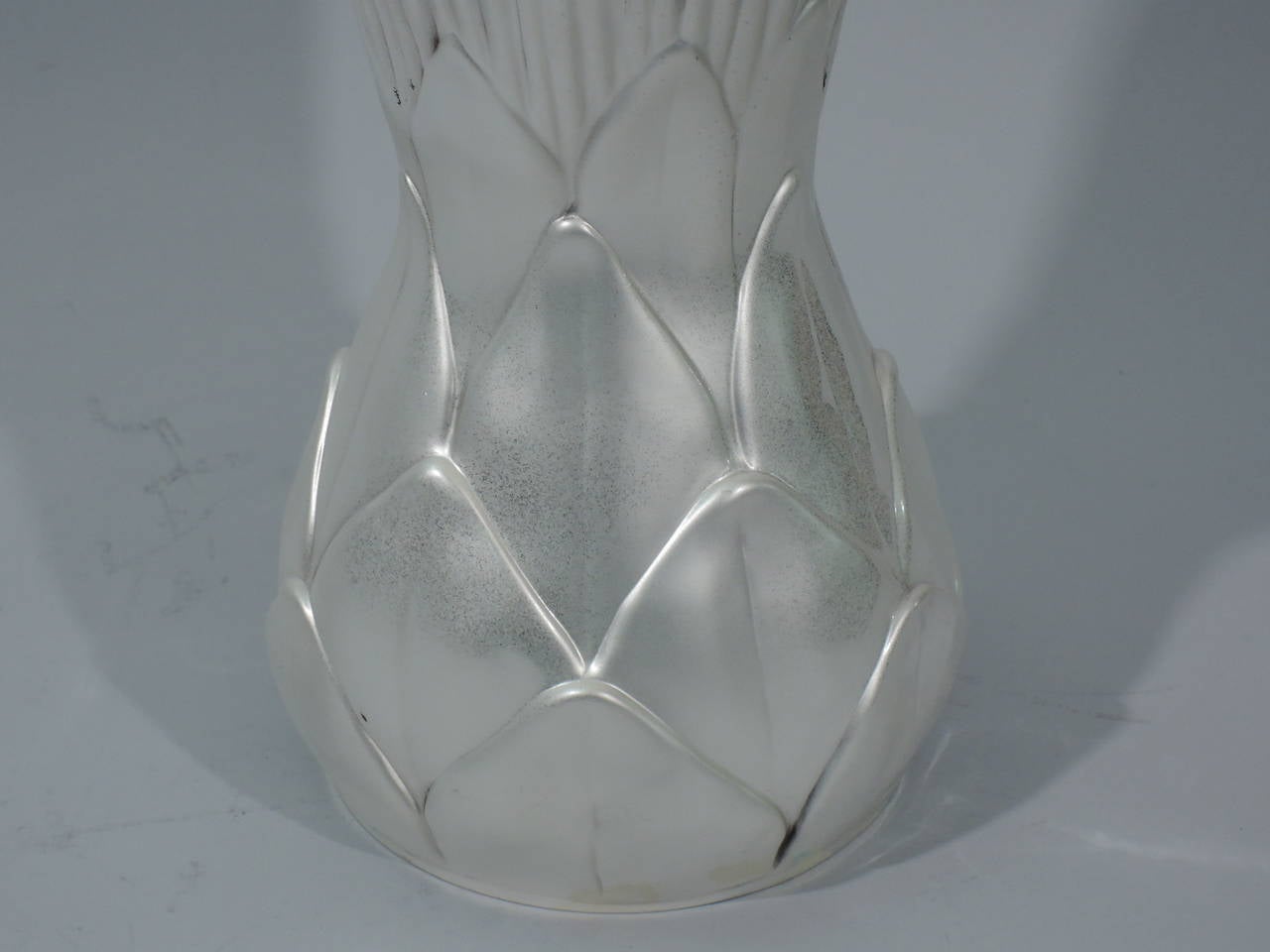 Contemporary Tiffany Sterling Silver Vase of Aesthetic Inspiration 3