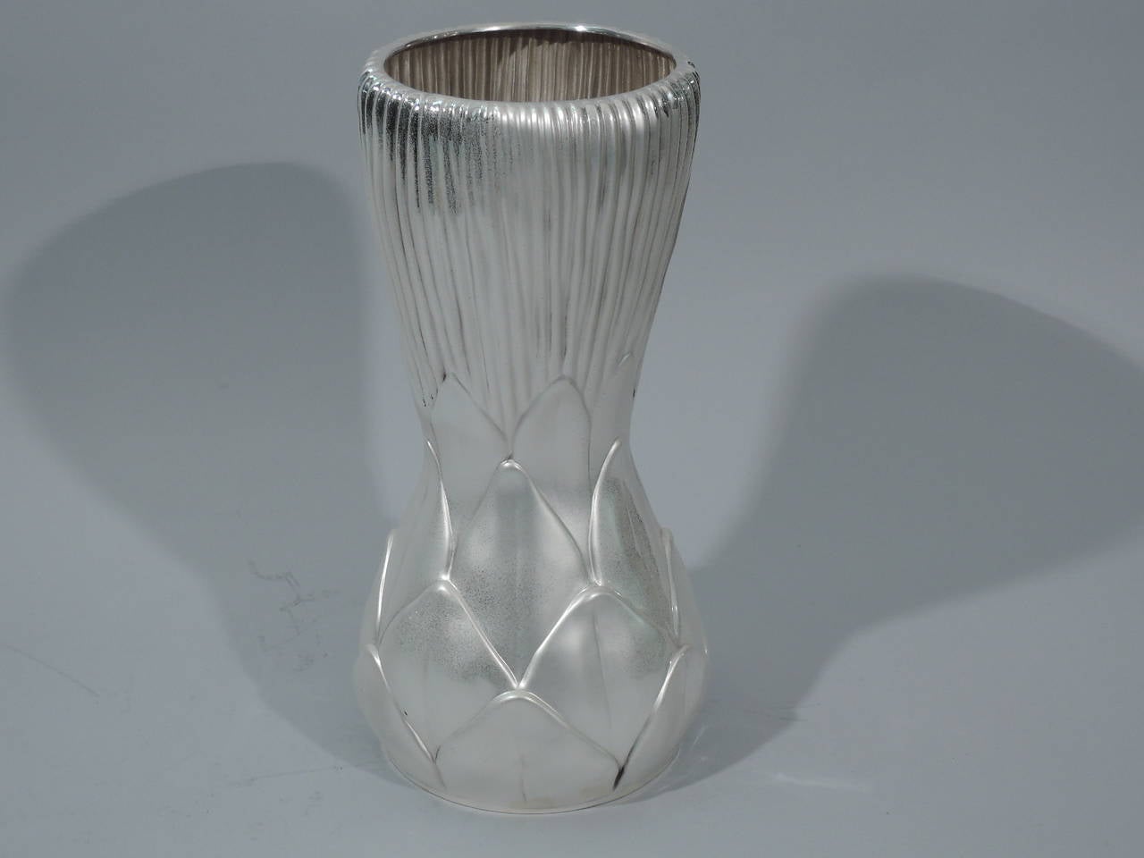 20th Century Contemporary Tiffany Sterling Silver Vase of Aesthetic Inspiration