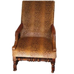 An 18th. French lolling chair