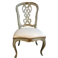 A pair of 18th.c. Italian side chairs