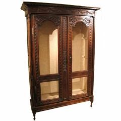 An 18th. c. French oaken cabinet