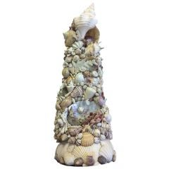 A sea shell fantasy sculpture
