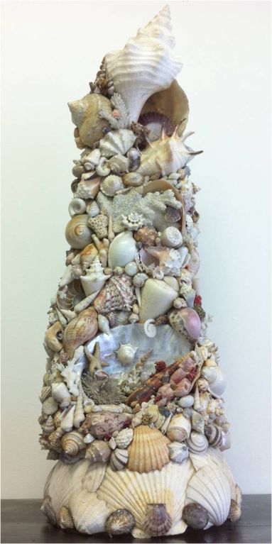 A sea shell fantasy sculpture