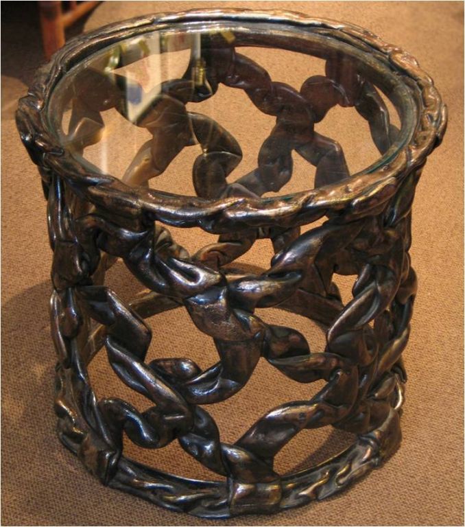 A mid century " ribbon " table