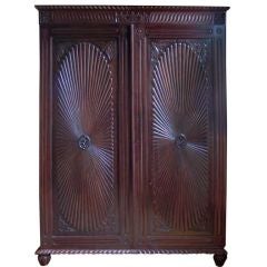 Bleached Indian Almirah Cabinet From Gujarat - 19th Century Bleached Indian Almirah Cabinet From Gujarat - 19th Century