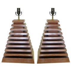 Vintage A pair of c. 1970's table lamps