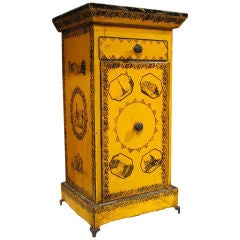 A late 19th.c. French tole cabinet