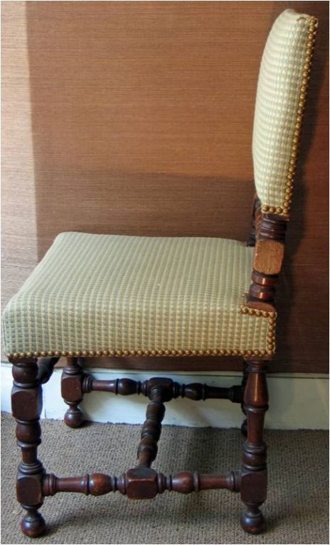 A pair of c. 1880's English Baroque form side chairs