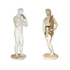 pr. of late 18th - 19th.c. Roman statues