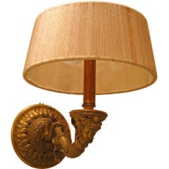 solid bronze wall mount lamp formerly a gas fixture