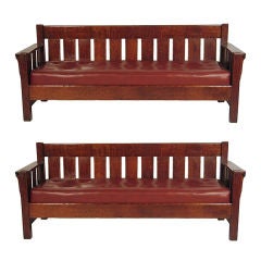 A pair of c. 1910 J.M. Young settles