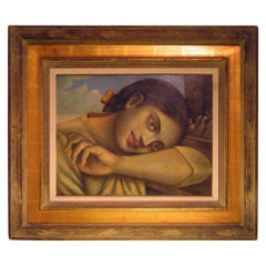 A c. 1930's Mexican oil on board