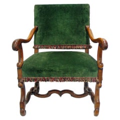 A mid 19th.c. French library chair