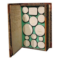 Used A 19th.c. book box of intaglios