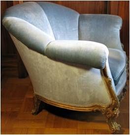 Four 19th.c. Italian drawing room chairs