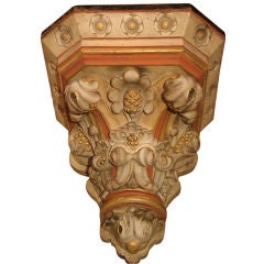 A pr. of late 19th. c. English corbels