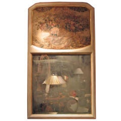 A pair of 19th.c. Trumeau mirrors