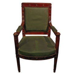 A French Directoire library chair c. 1800