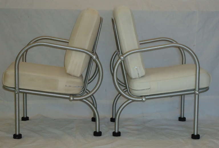 Vintage pair of Warren McArthur arm chairs 