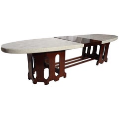 Harvey Probber Style Mid-Century Terrazzo Marble-Top Coffee Table, circa 1955
