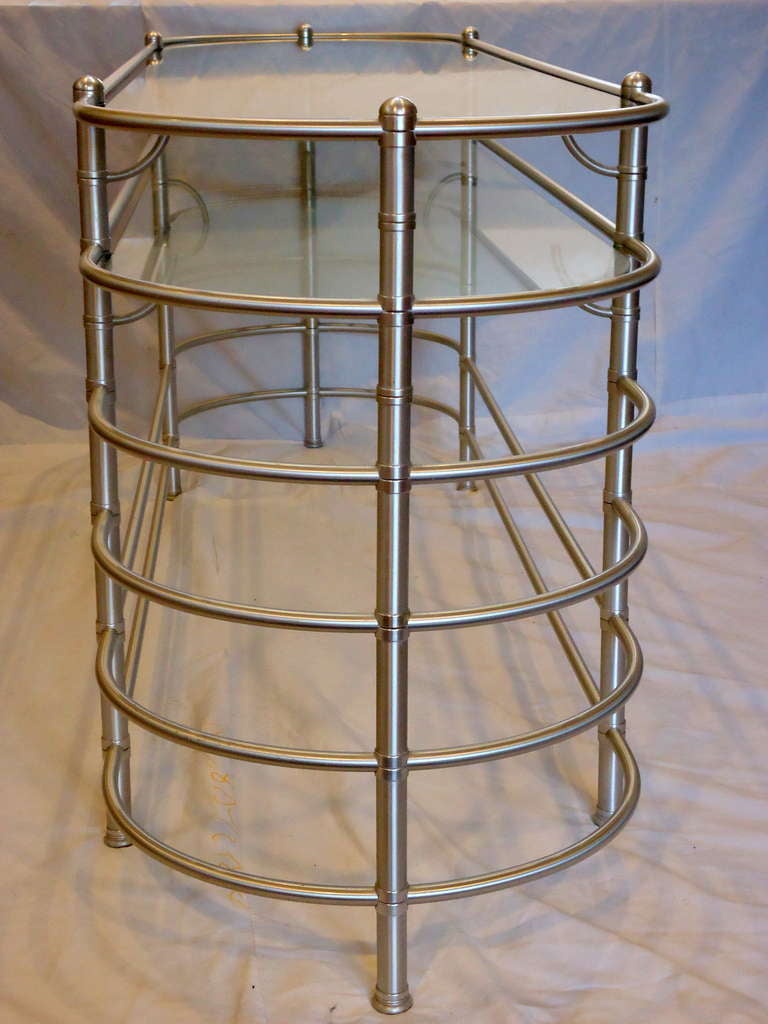 Mid-20th Century Warren McArthur Anodized Aluminum Console Table Style No. 1549-2, circa 1935