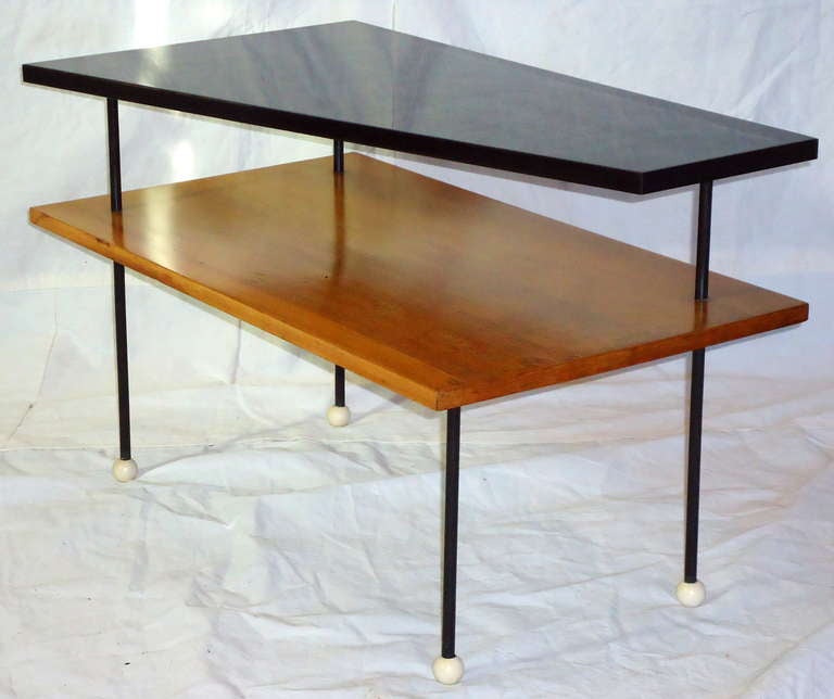 Greta Grossman Mid Century Two-Tiered Coffee Table circa 1955