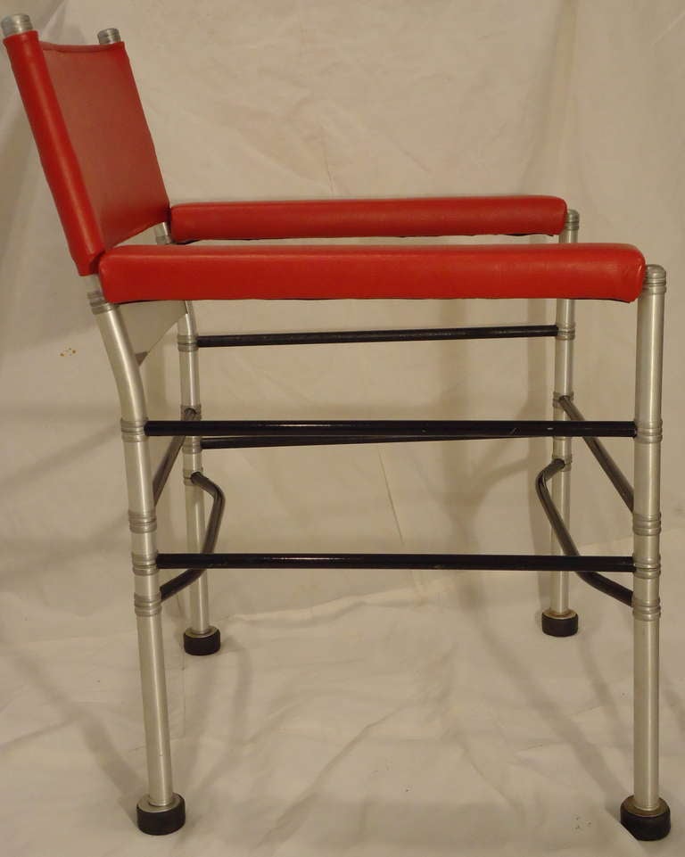 Historic Warren McArthur Lounge Chair Steel and Aluminum Tubing, circa 1931 In Good Condition In Camden, ME