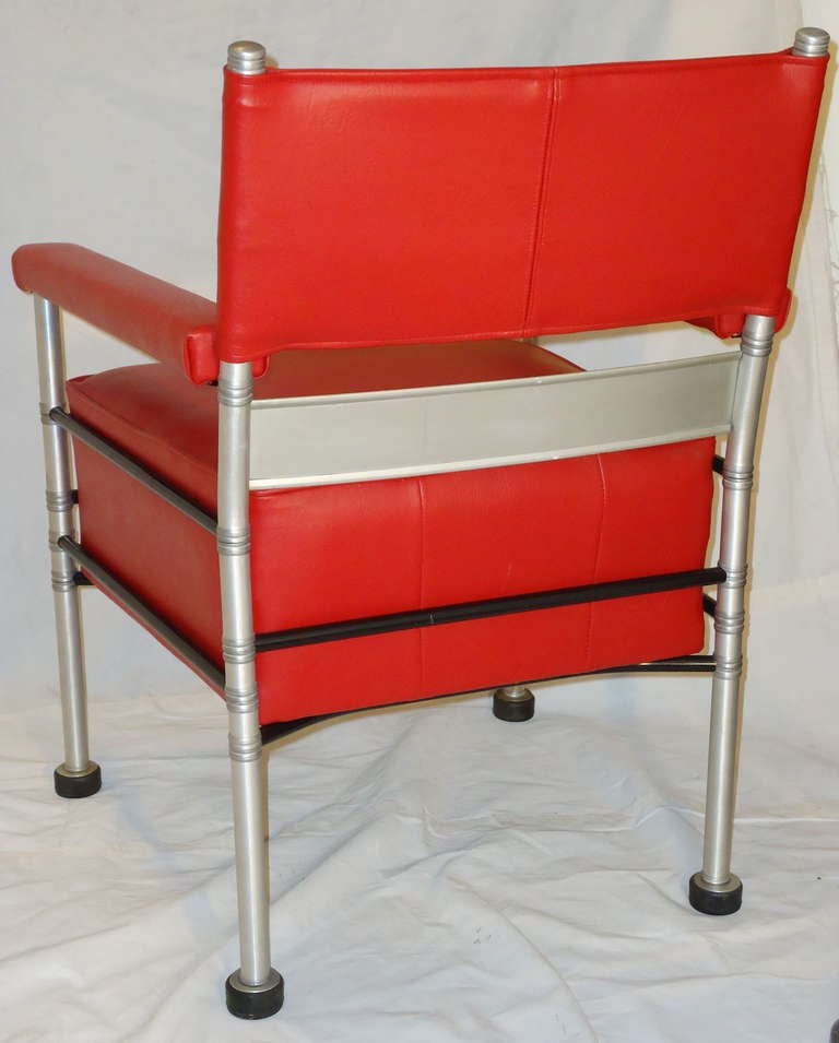 Mid-20th Century Historic Warren McArthur Lounge Chair Steel and Aluminum Tubing, circa 1931