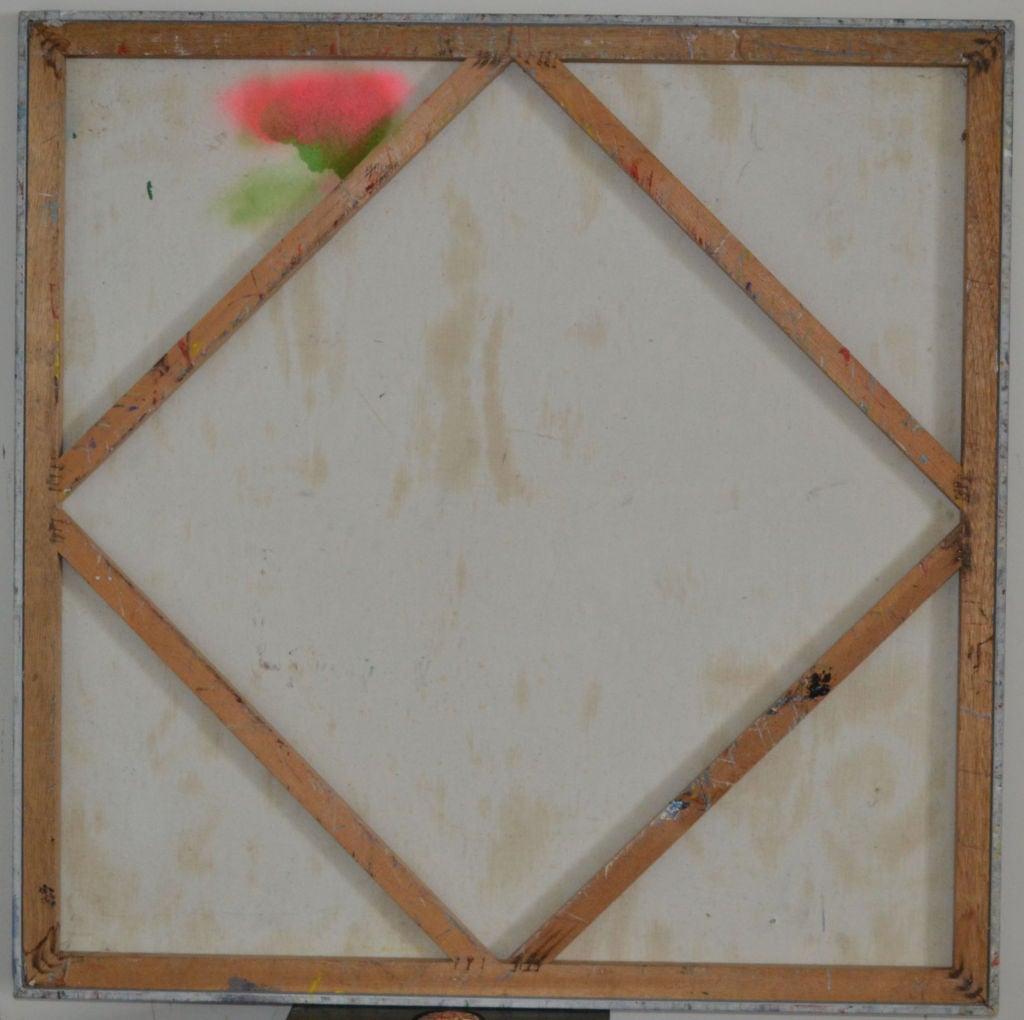 Un dipinto a impasto spesso e di grandi dimensioni su tela, realizzato da un artista ben preparato con un'esecuzione magistrale dell'espressionismo astratto. Audace nei colori, nel design e nell'uso delle texture. Incorniciato professionalmente,