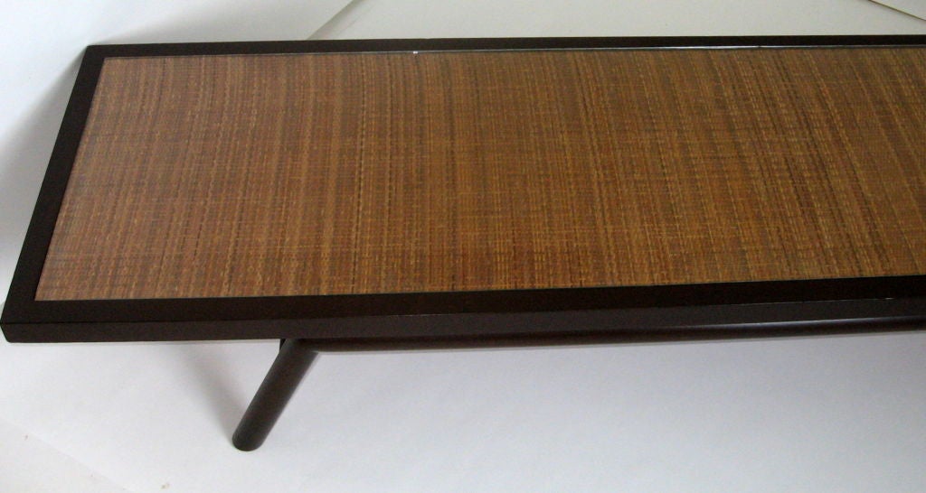 Custom Ordered T. H. Robsjohn-Gibbings Caned Cocktail Table, 1954 1